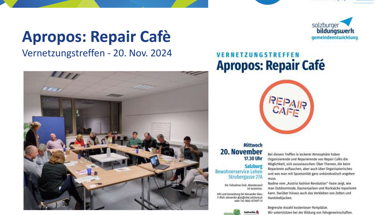 Veranstaltungstipp: Apropos: Repair Café