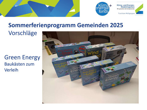 ANGEBOT "GREEN ENERGY" BAUKÄSTEN