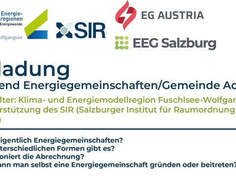 Infoabend Energiegemeinschaften / Gemeinde Adnet